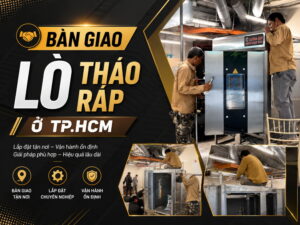 Bàn giao lò xoay tháo ráp 6 khay Kiến An cho khách hàng tại Tân Phú, Tp.hcm